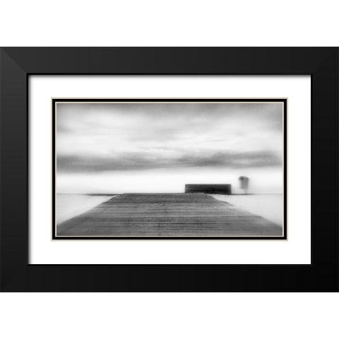To The Skies From A Hillside Black Modern Wood Framed Art Print with Double Matting by Abrantes, Paulo