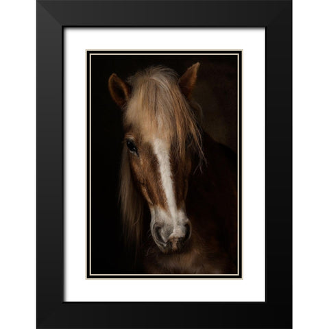 Sapience Black Modern Wood Framed Art Print with Double Matting by Benezech, Martine