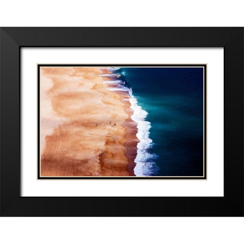 Silver Coast Black Modern Wood Framed Art Print with Double Matting by Cbomersphotography