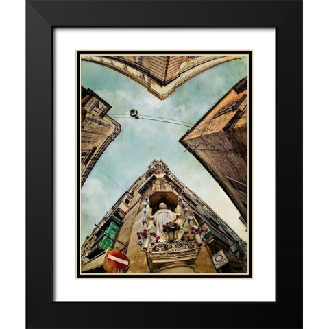 the rhythm divine Black Modern Wood Framed Art Print with Double Matting by Ambra