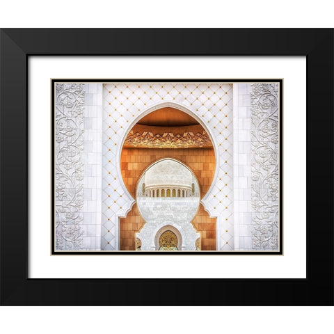 Symmetrical Black Modern Wood Framed Art Print with Double Matting by Raof, Mohamed