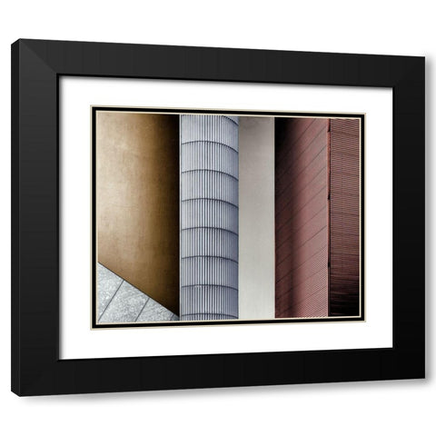 Old and New Black Modern Wood Framed Art Print with Double Matting by Verschelden, Harry