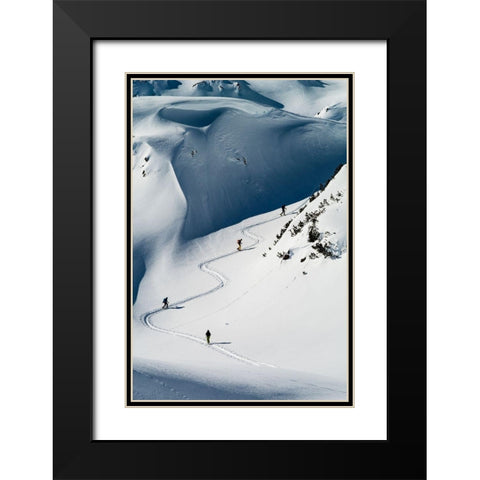 The way up 4 Black Modern Wood Framed Art Print with Double Matting by Popp, Cedric