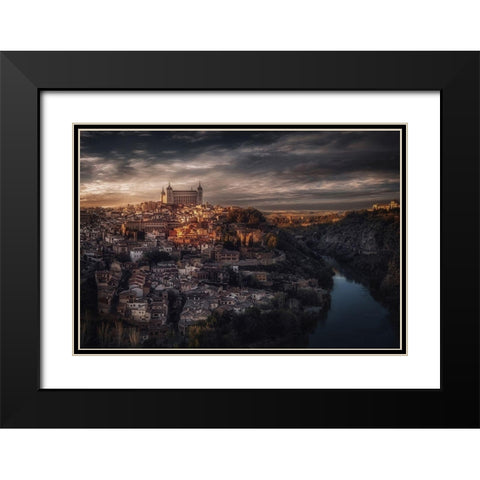 Toledo. Black Modern Wood Framed Art Print with Double Matting by Cuomo, Massimo