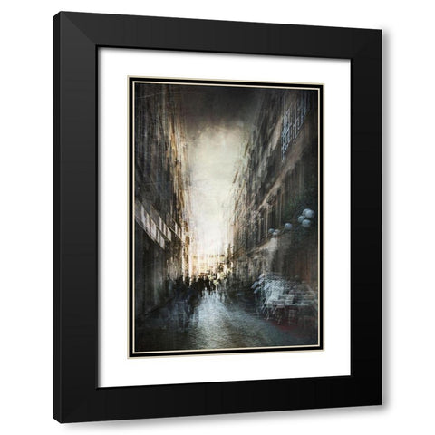 Untitled Black Modern Wood Framed Art Print with Double Matting by Grambone, Antonio