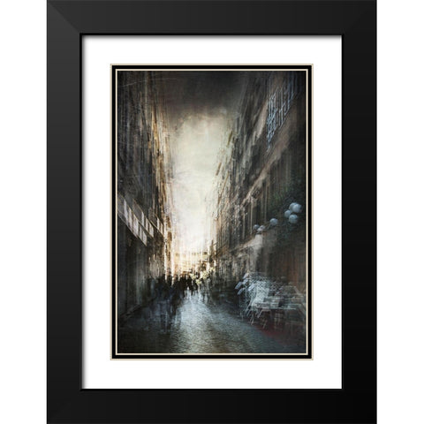 Untitled Black Modern Wood Framed Art Print with Double Matting by Grambone, Antonio