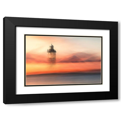 Lost At Sea Black Modern Wood Framed Art Print with Double Matting by Davidsson, Gustav