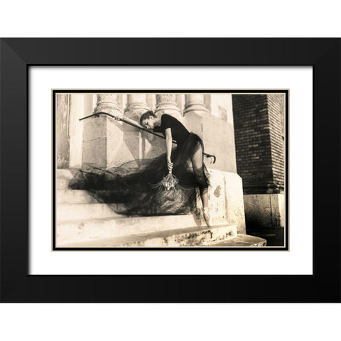 bride fears Black Modern Wood Framed Art Print with Double Matting by Tautzenberger, Bettina