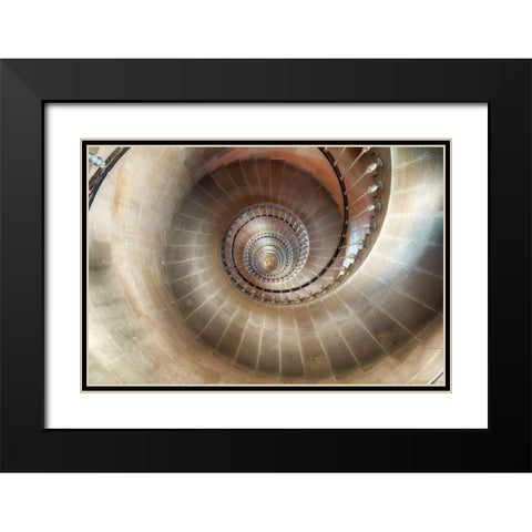 1 618033989 Black Modern Wood Framed Art Print with Double Matting by Lenne, Thomas