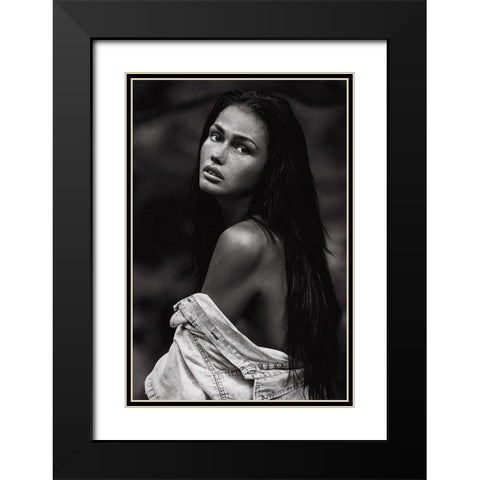 Romi Black Modern Wood Framed Art Print with Double Matting by Krystynek Mqep, Martin