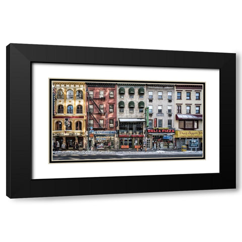 A cold day in NY Black Modern Wood Framed Art Print with Double Matting by Pfeiffer, Peter