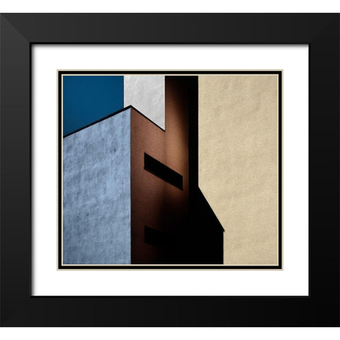 Cool-Warm mix. Black Modern Wood Framed Art Print with Double Matting by Verschelden, Harry