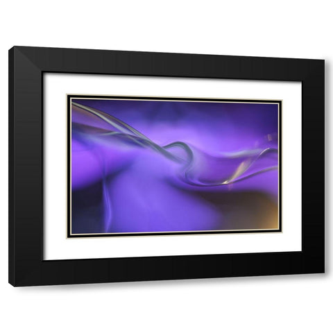 Shapes of purple Black Modern Wood Framed Art Print with Double Matting by Westum, Heidi
