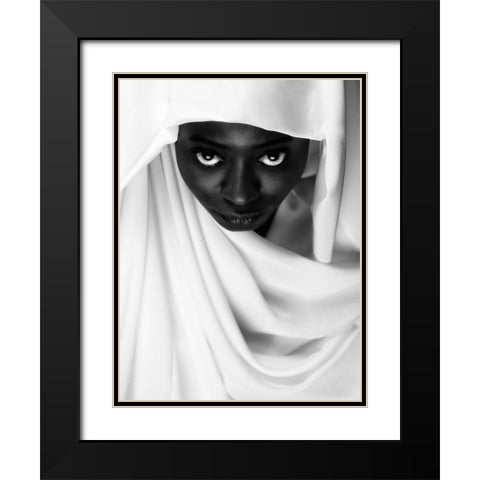 Colored Black Modern Wood Framed Art Print with Double Matting by Durand-Moldawan, Clovis