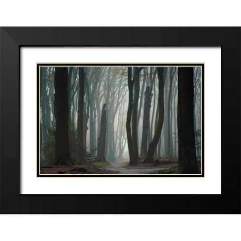 Follow Your Own Way Black Modern Wood Framed Art Print with Double Matting by Borggreve, Ellen