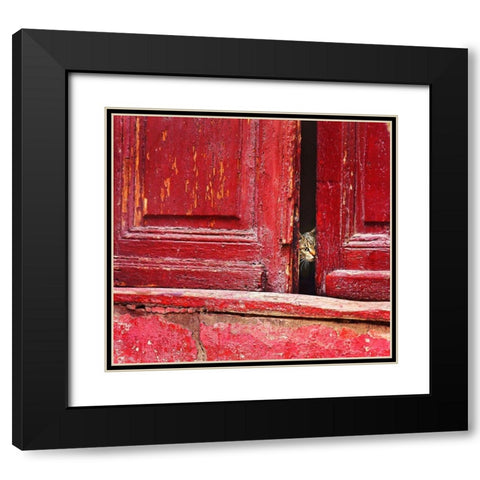 Behind the scene Black Modern Wood Framed Art Print with Double Matting by Elena, Raceala