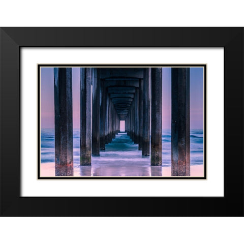 Vista Black Modern Wood Framed Art Print with Double Matting by Agazzi, Andreas