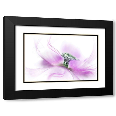 Flow Black Modern Wood Framed Art Print with Double Matting by Parker, Jacky