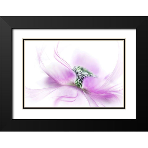 Flow Black Modern Wood Framed Art Print with Double Matting by Parker, Jacky