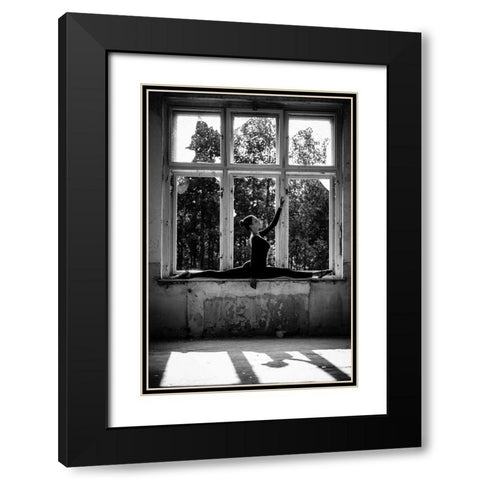 Dance Black Modern Wood Framed Art Print with Double Matting by Krystynek Mqep, Martin