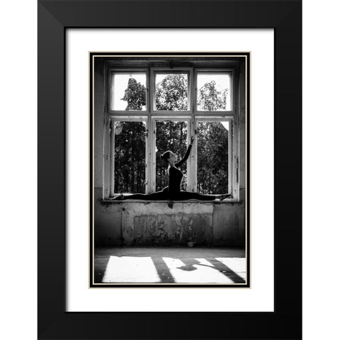 Dance Black Modern Wood Framed Art Print with Double Matting by Krystynek Mqep, Martin