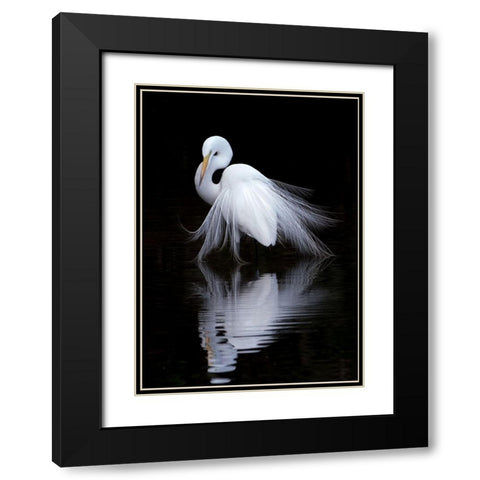 watching Black Modern Wood Framed Art Print with Double Matting by Li, Ben