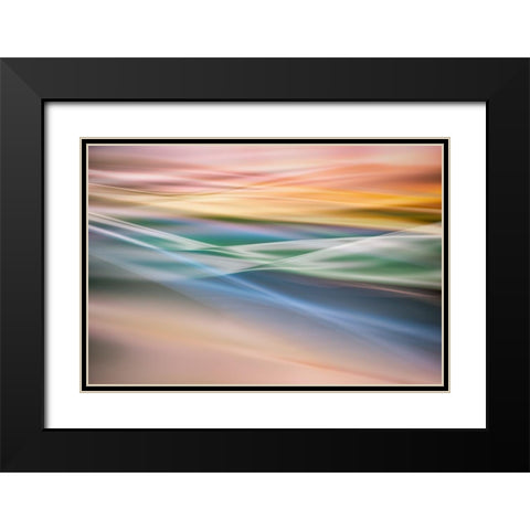 Untitled Black Modern Wood Framed Art Print with Double Matting by Or, Keren