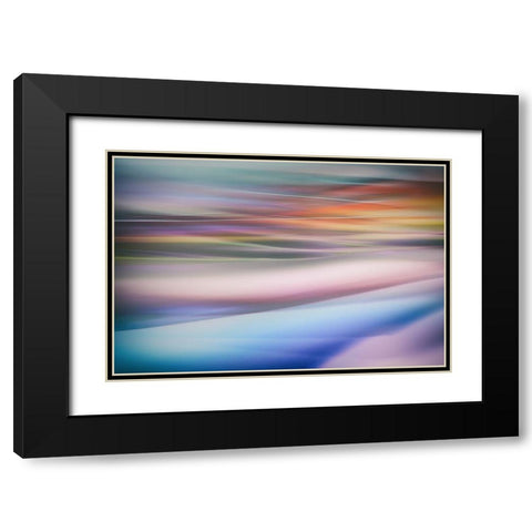 Untitled Black Modern Wood Framed Art Print with Double Matting by Or, Keren