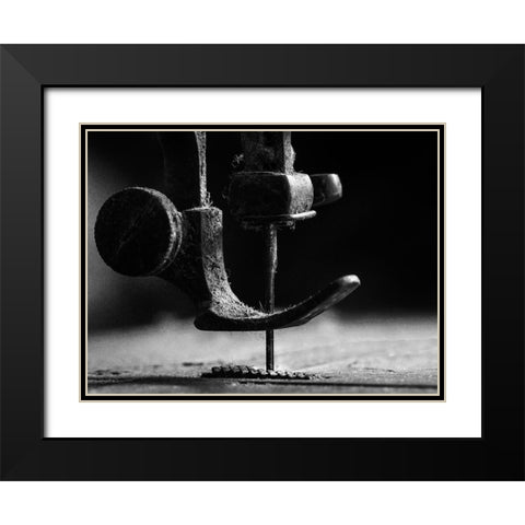 Element sewing machine Black Modern Wood Framed Art Print with Double Matting by Januar, Johanes