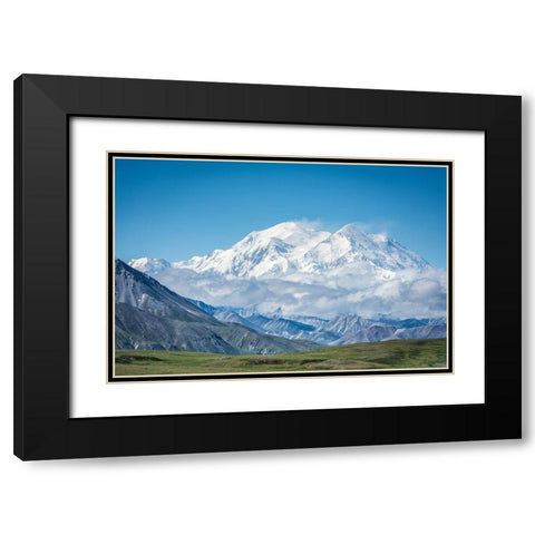 Mt. Denali - Alaska 20,310 Black Modern Wood Framed Art Print with Double Matting by C. Sink, Jeffrey