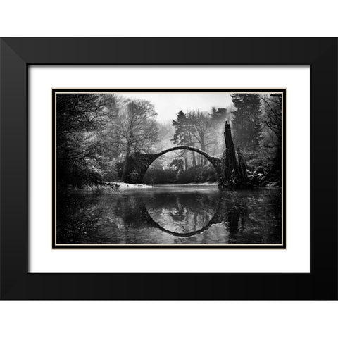 Devils Bridge  II Black Modern Wood Framed Art Print with Double Matting by Kreiten, Mike