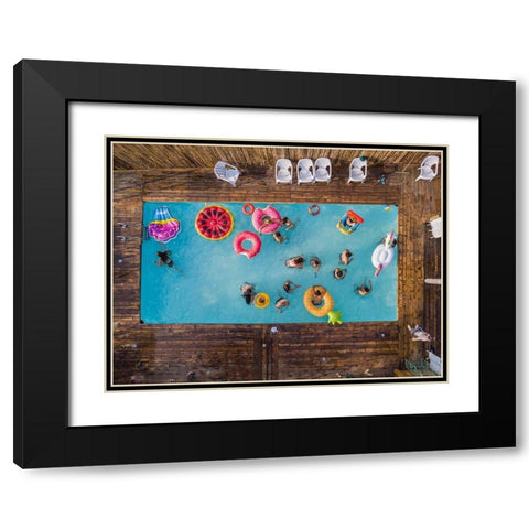 Hymn for the weekend Black Modern Wood Framed Art Print with Double Matting by Adar, Or