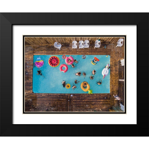 Hymn for the weekend Black Modern Wood Framed Art Print with Double Matting by Adar, Or