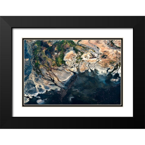 Splendid Africa Black Modern Wood Framed Art Print with Double Matting by Fan, John