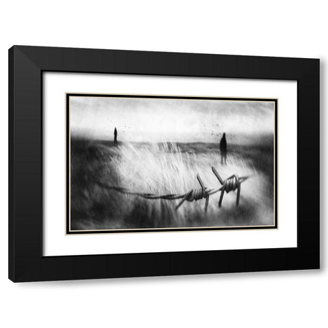 The Sadness Will Last Forever Black Modern Wood Framed Art Print with Double Matting by Davidsson, Gustav