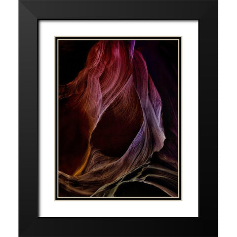 Solo Journey in Earths Womb 1 Black Modern Wood Framed Art Print with Double Matting by Depaepe, Yvette