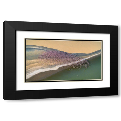 Gone with the Wind Black Modern Wood Framed Art Print with Double Matting by Fan, John
