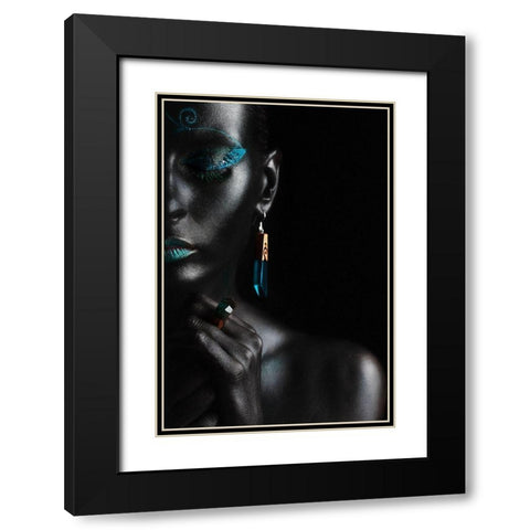 guide Black Modern Wood Framed Art Print with Double Matting by Kovalev, Ivan