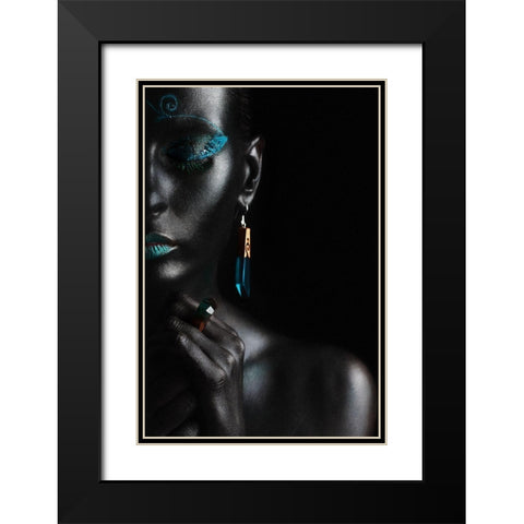 guide Black Modern Wood Framed Art Print with Double Matting by Kovalev, Ivan