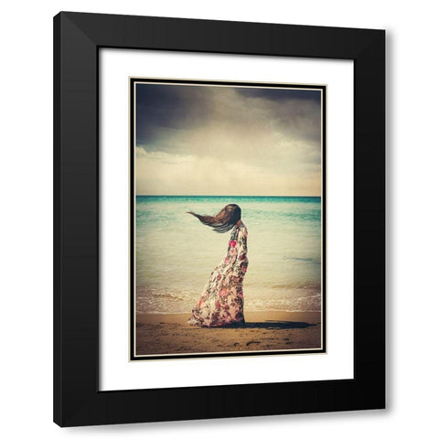 abandoned dreams Black Modern Wood Framed Art Print with Double Matting by Bekyarova, Svetlana