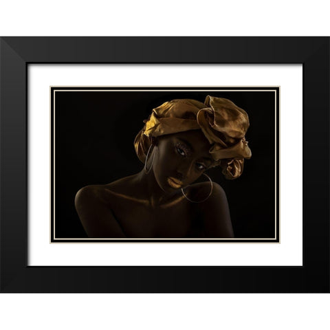 Untitled Black Modern Wood Framed Art Print with Double Matting by Eichelberg, Amnon