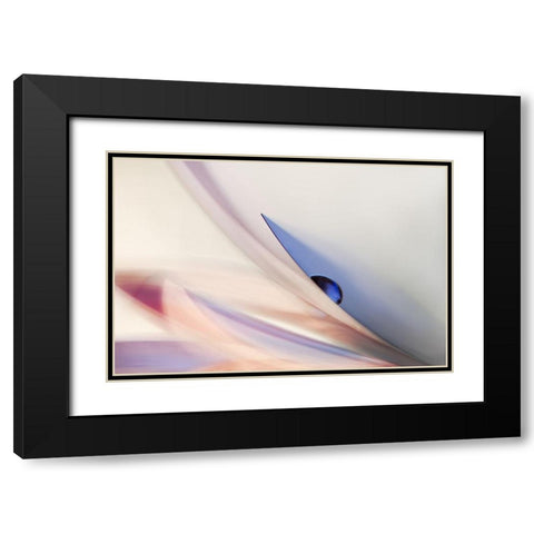 The blue drop Black Modern Wood Framed Art Print with Double Matting by Westum, Heidi
