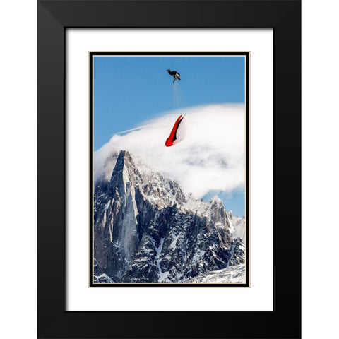 Infinity Tumbling Black Modern Wood Framed Art Print with Double Matting by Shu, Tristan