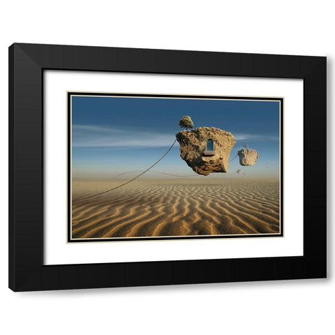 Untitled Black Modern Wood Framed Art Print with Double Matting by Penchev, Radoslav