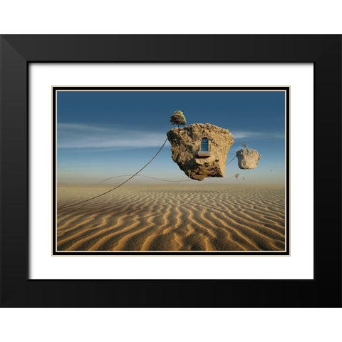 Untitled Black Modern Wood Framed Art Print with Double Matting by Penchev, Radoslav