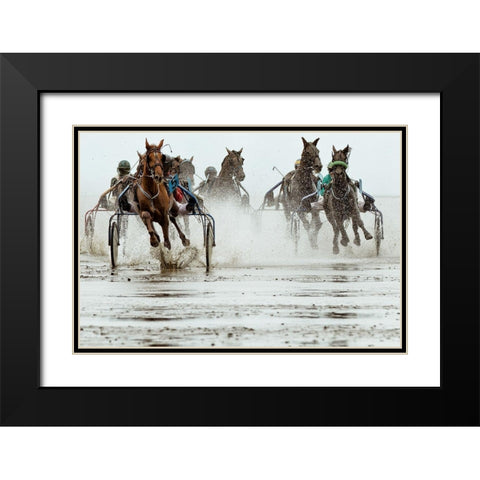 Duuuhnnn Black Modern Wood Framed Art Print with Double Matting by Hulsbusch, Markus