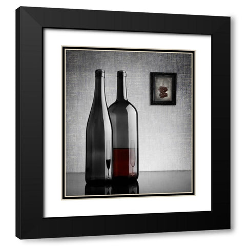 Half Full Black Modern Wood Framed Art Print with Double Matting by Brave, Greg