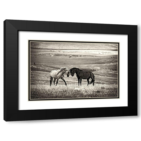 close encounter Black Modern Wood Framed Art Print with Double Matting by Vidak, Vedran