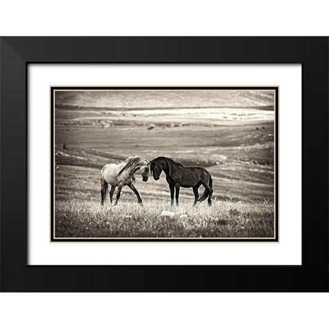 close encounter Black Modern Wood Framed Art Print with Double Matting by Vidak, Vedran