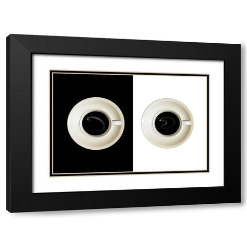 contrast Black Modern Wood Framed Art Print with Double Matting by Eisele, Stefan